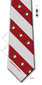 Customized tie sketch by Barnard-Maine